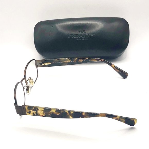 COACH HC 9075 eyeglass frames with case 92253 satin brown dark vintage tort - Picture 12 of 16